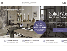 Tablet Screenshot of furnitureaddiction.co.uk